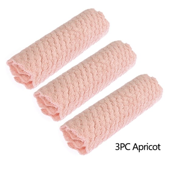 1/3 STK Renseklut Vaskehåndkle Rensefiller APRIKOS 3 STK Apricot 3PCS