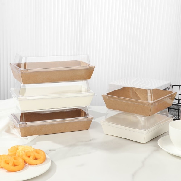 10 kpl Kraftpapier Doos Wikkelen Dozen WHITE RECHTHOEK RECHTHOEK white Rechthoek-Rechthoek