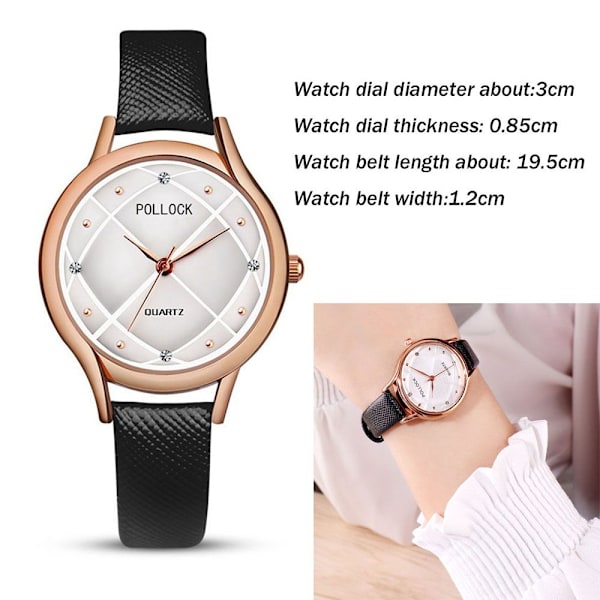 Naisten watch Quartz WristWatch RED red