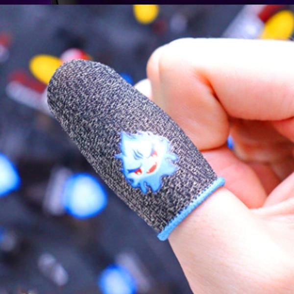 Gaming Luminous Finger Sleeve Andas fingertoppar SVART SVART Black