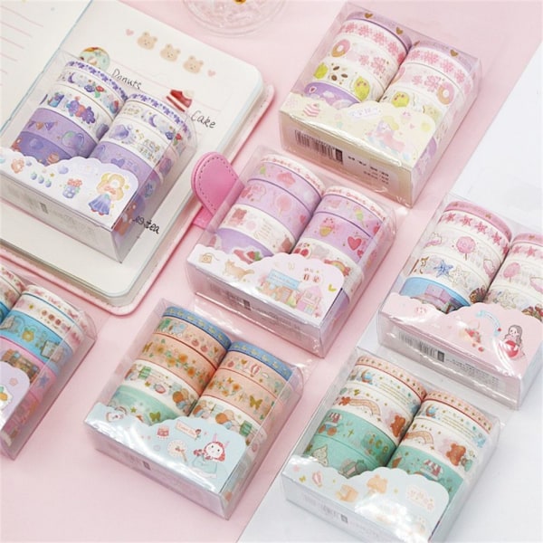 10 stk/sæt Washi Tape Sæt Scrapbogsmærkat STYLE5 STYLE5 style5