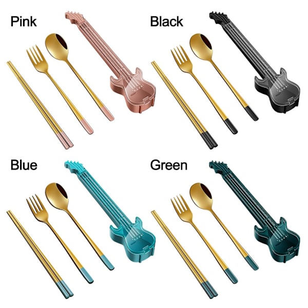 3st Bestickset Ätpinnar Set BLÅ blue