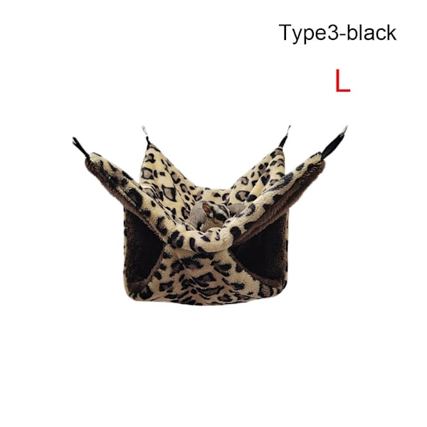Hamster Hammock Small Animal -makuupussi LTYPE3-MUSTA LType3-Black