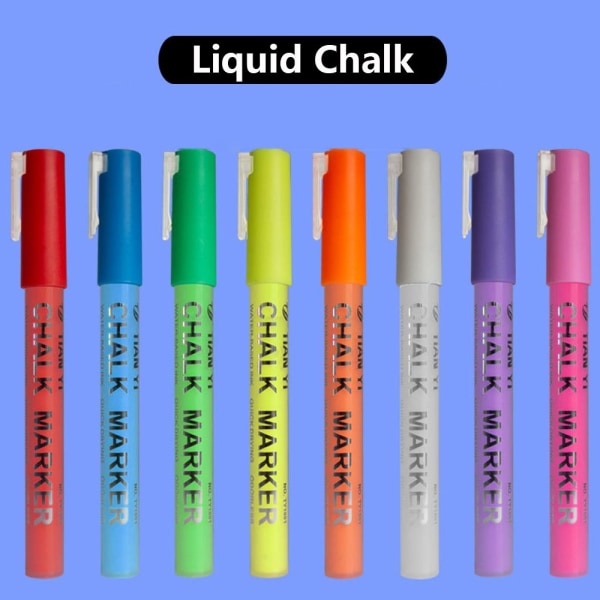 8 farver Liquid Chalk Chalk Marker LILLA Purple