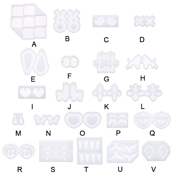 Korvakorut Resin Mold Riipus Molds P P