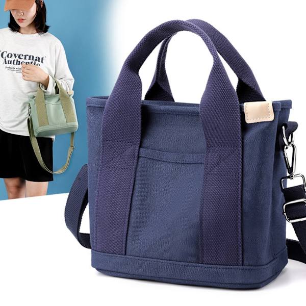 Kvinnor Crossbody Shouder Bag Multi-Pocket Tote Bag BLÅ blue
