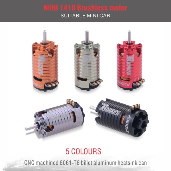 Rocket 1410 Mini Motor TITANIUM Titanium