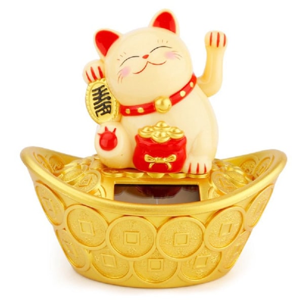 Lucky Cat Form skakar händer Lucky Cat GUL Yellow