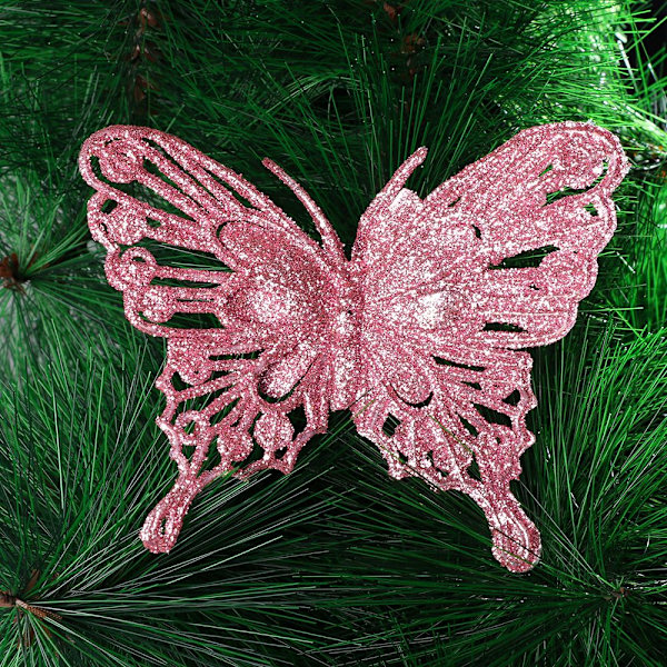 Julesommerfugl Fake Butterfly BLÅ Blue