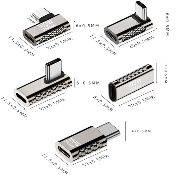 Omvandlare Typ C till USB C Adapter KVINNA TILL KVINNA KVINNA TILL Female to Female