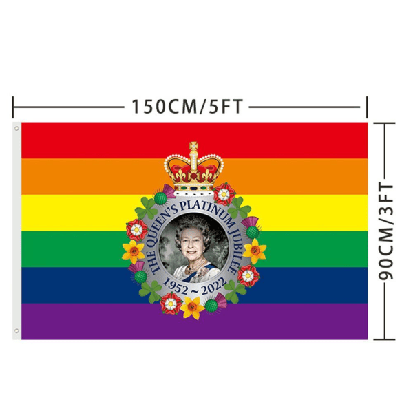 Queen Platinums Jubilee Flag 2022 Queen Banner C C C