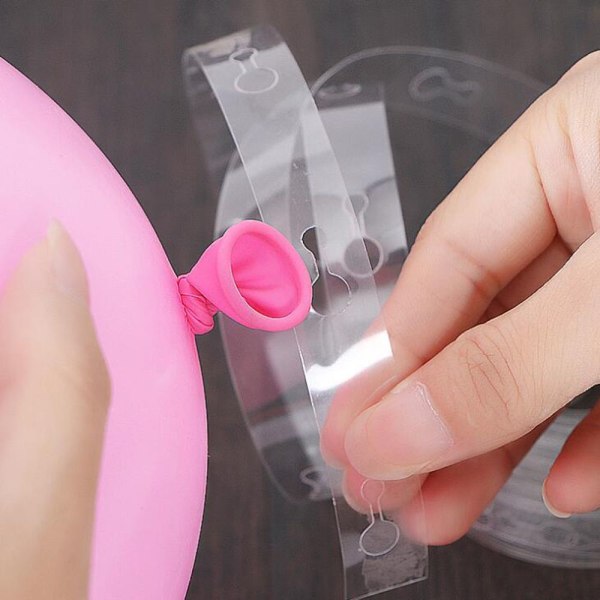 Ballon Chain Arch Connect Strip Plastic Modeling Tool Transparent 10m-Double hole