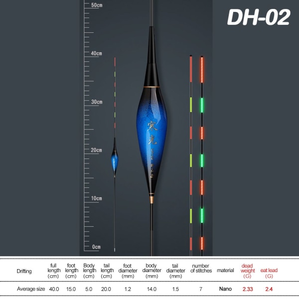 Rocky Fishing Lure Float Floats Bobbers DH-02 DH-02 DH-02