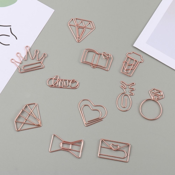 10 stk. Papirclips Binder Clips 2 2