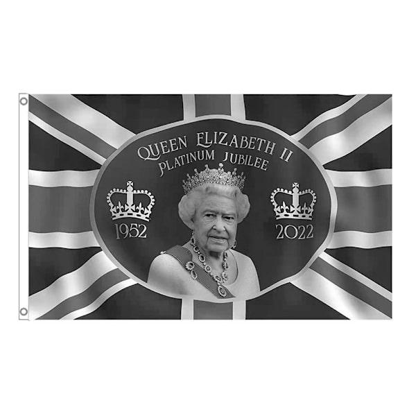 Queen Platinums Jubilee Flag 2022 Queen Banner STYLE 1 STYLE 1 style 1
