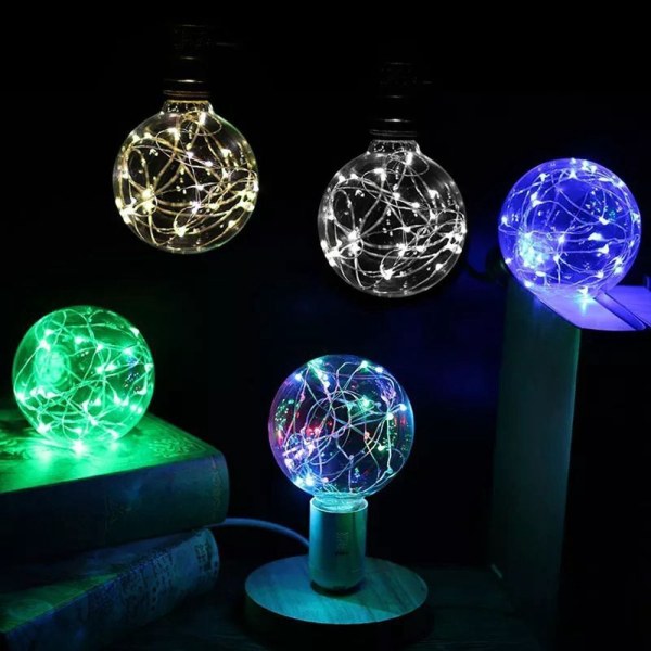 Scen Glödlampa Koppartråd Glödlampa MULTICOLOR Multicolor