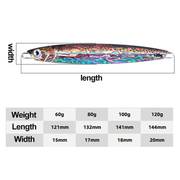 VIB Lures Havsfiske Metall Jig 120GTYPE 4 TYPE 4 120gType 4