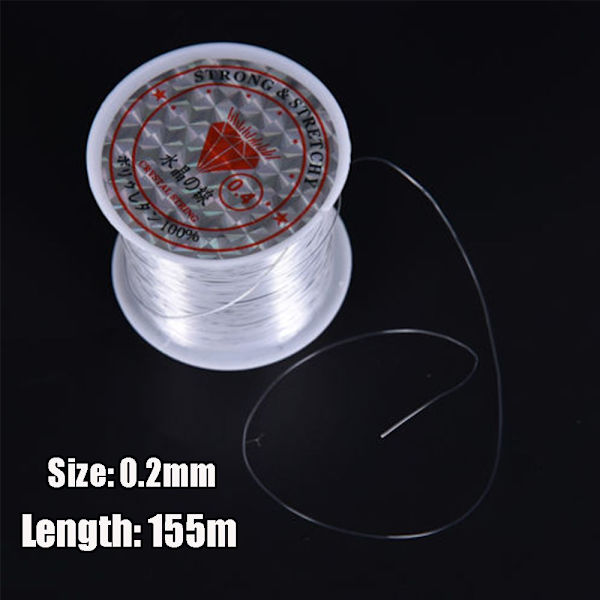 Fiskelinjer Nylon stark fisktråd 0,2MM -155M 0.2mm -155m