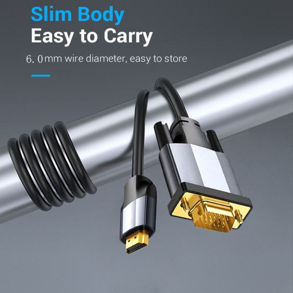 HDMI til VGA-kabel Audio Video Line 3M 3m