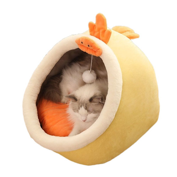 Katte Senge Hunde Varm Seng GUL-M Yellow-M