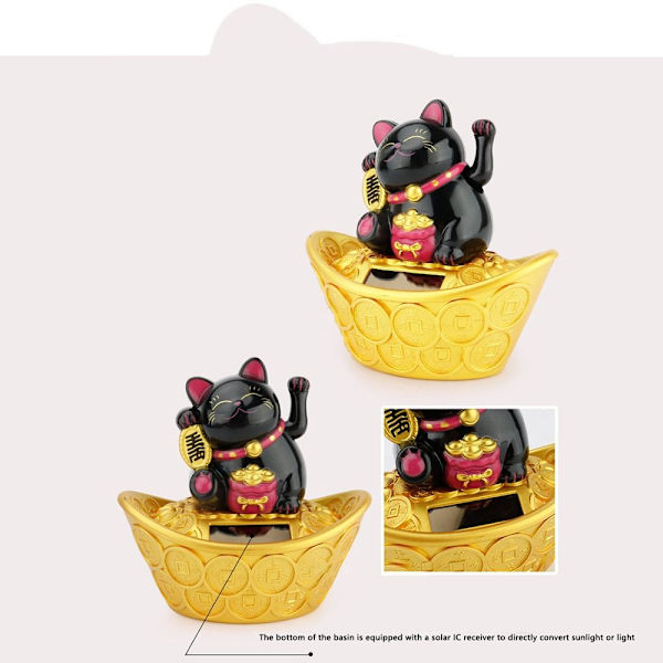 Lucky Cat Form skakar händer Lucky Cat GUL Yellow