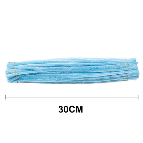 Glitter Chenille Stems Cleaners Plush WHITE white