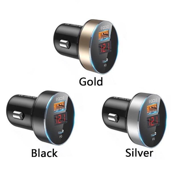 Autolaturi LED-digitaalinäyttö MUSTA black