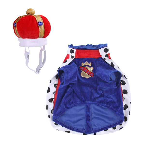 Lemmikkien Halloween-asu King Cloak M M