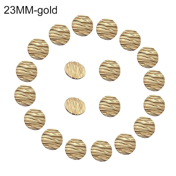 Tøj Knapper Skjorte Knapper GULD 23MM gold 23MM