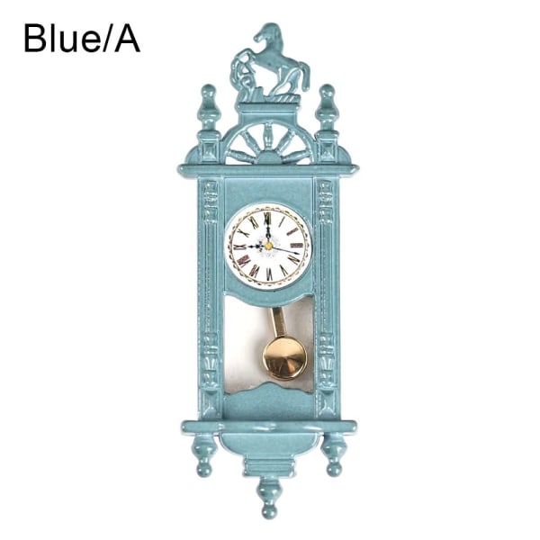 Miniature vægur Møbellegetøj BLÅ A A Blue A-A
