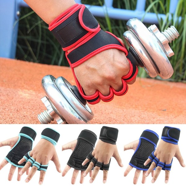 Gym Handskar Handledsträning Fitness SVART M Black M