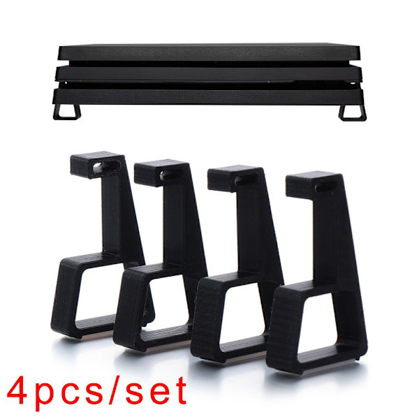 4 STK Konsolholder Kølebensstativ HVID 2 SÆT TIL PS4 PRO white 2 sets-For PS4 Pro