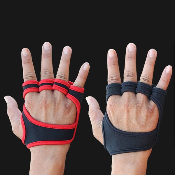 Gym Handskar Handled Träning Fitness Handskar RED XL Red XL