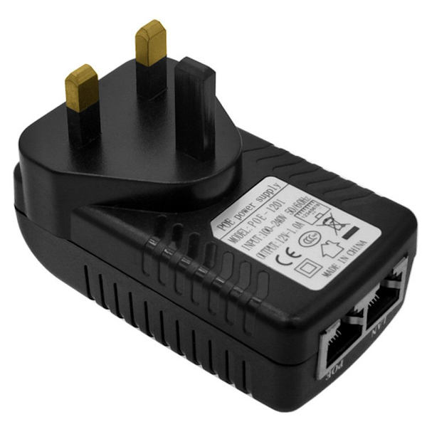 POE Injektor Strømforsyning Adapter. 12V 1A 12V 1A