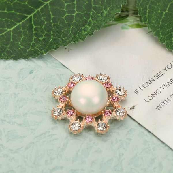 5 kpl Pearl Button tekojalokivipainikkeet 2 2