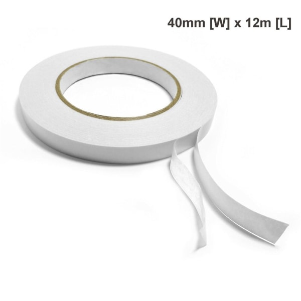 12M selvklæbende tape Sticky Strip Dobbeltsider 40MM[B]X12M[L] 40mm[W]x12m[L]