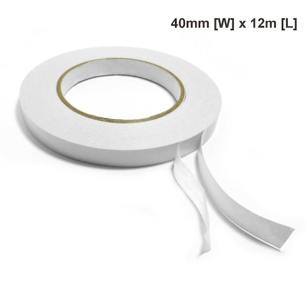 12M selvklæbende tape Sticky Strip Dobbeltsider 40MM[B]X12M[L] 40mm[W]x12m[L]