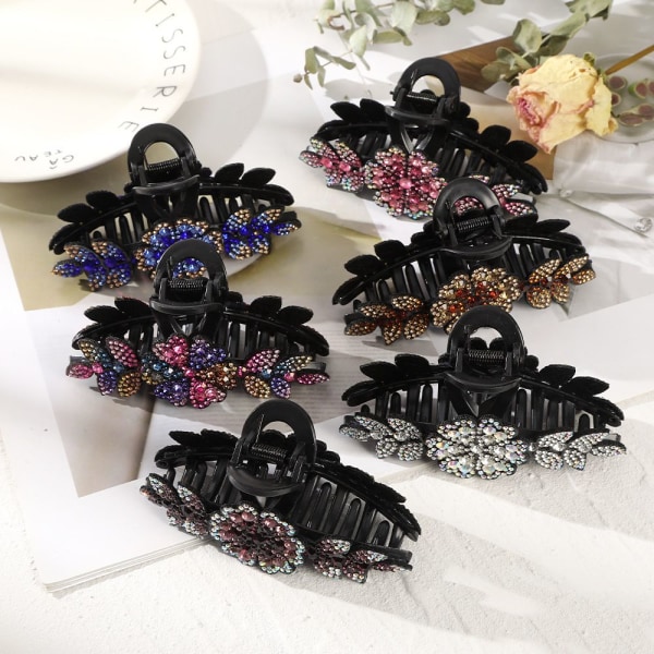 Rhinestone Hårnål Kvinner Hårklemmer 4 4 4