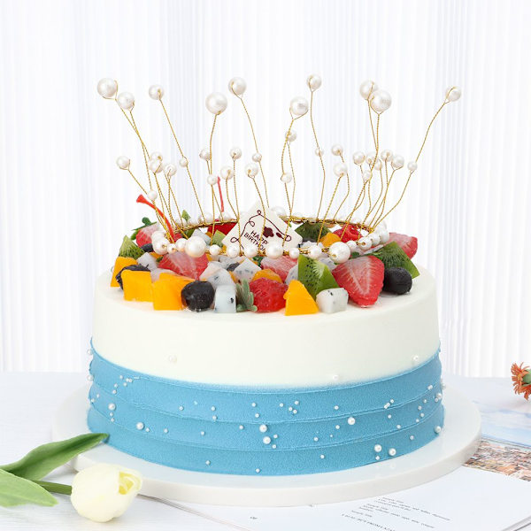 Crown Cake Topper Artificial Pearl 2 2 2