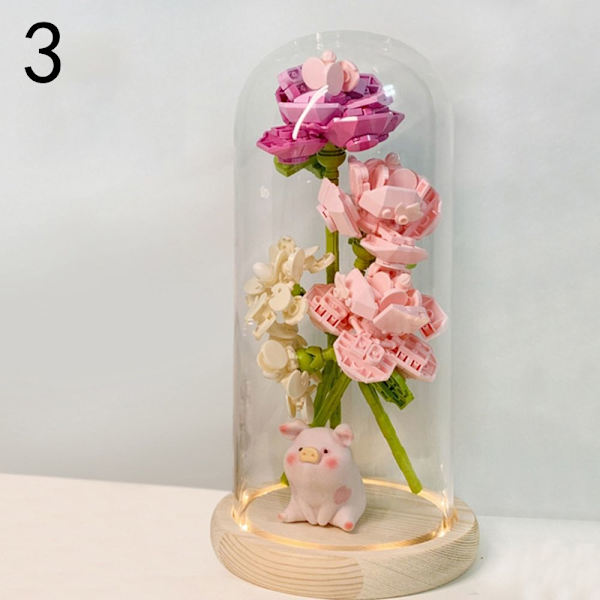 Byggeklodser Blomsterblomstbuket 3 3 3