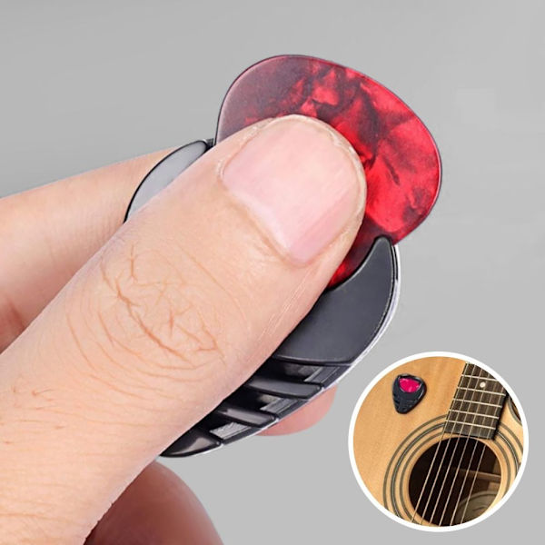 20st Guitar Pick-hållare Plast Stick-on Guitar Pick- case Random Color