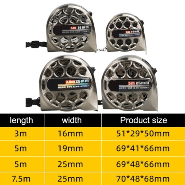 3m/5m/7,5m Måttband 3M 16MM1 1 3m 16mm1