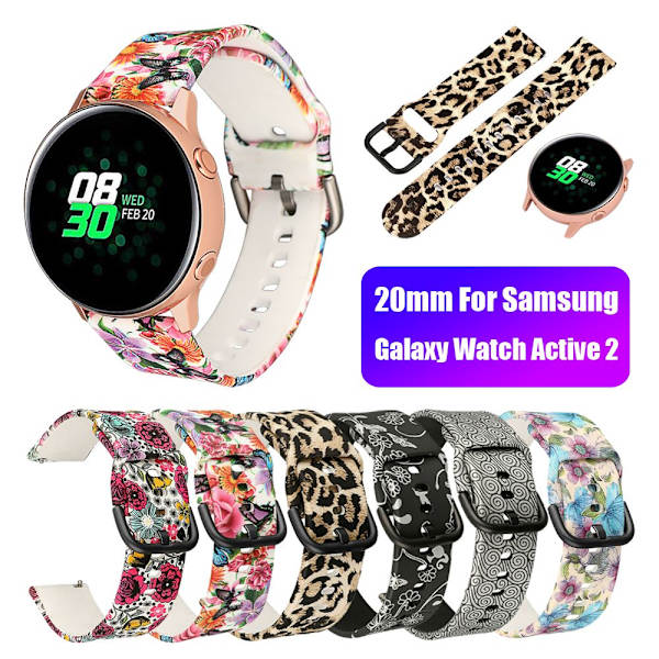 til Samsung Galaxy Watch Active 2 42mm Silikone Watch Band 4 S