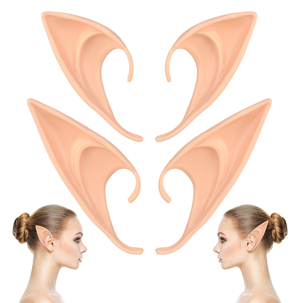 4Pairs Elf Ears Fairy Ears Lifelike
