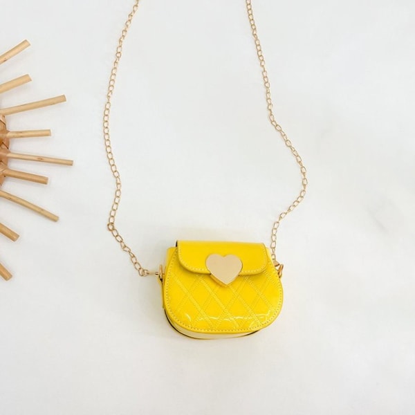 Crossbody-vesker for barn Cute Little Girls Mini Skulderveske yellow