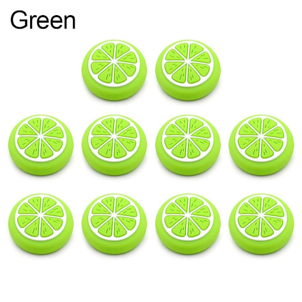 10stk Tommelgreb Cap Joystick Cover GRØN green