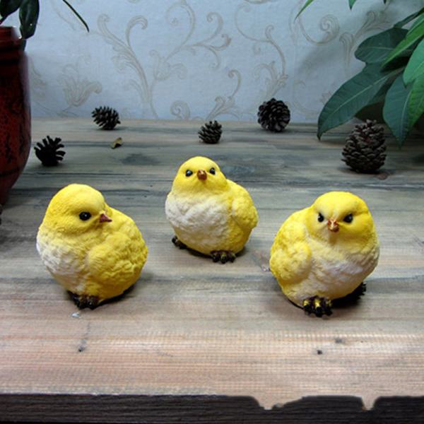 Simmande Anka Skulptur Duck Chicken Statue 1 1 1