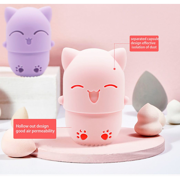 Powder Puff Blender CASE purple