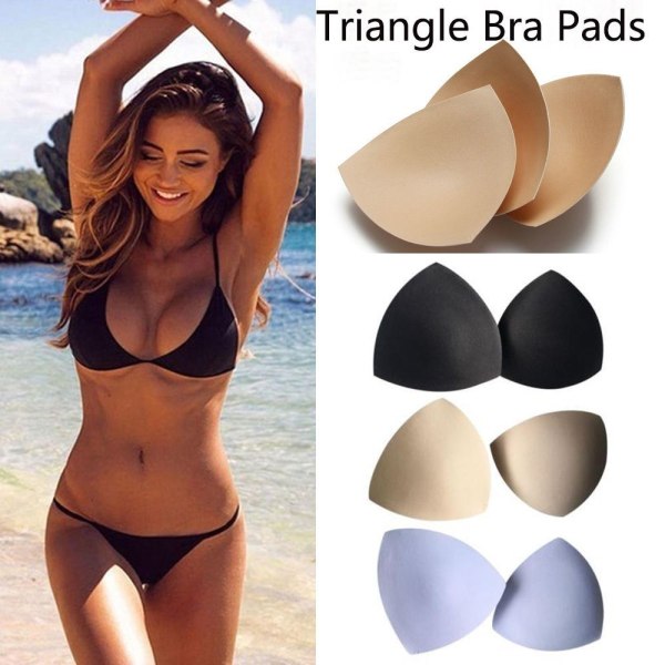 3 par Triangle Bra Pad Pad Bra Insert Foam Chest Push Up Pads