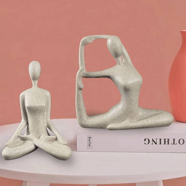 Harpiksfigurer Kunst Yoga Pose 03 03 03